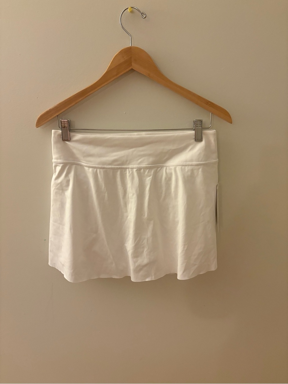 White Athletic Skort - Flowy Tennis Skirt
